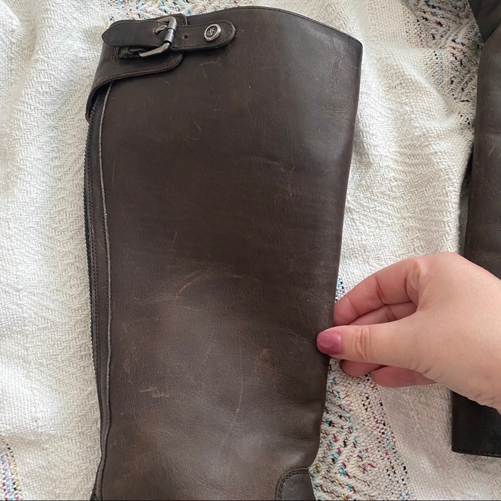 New Frye Jayden Buckle Back Zip Boots - Picture 5 of 7